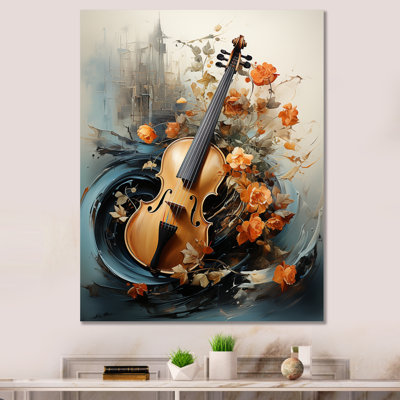 Rétro musique violon mélodie II - musique, art mural