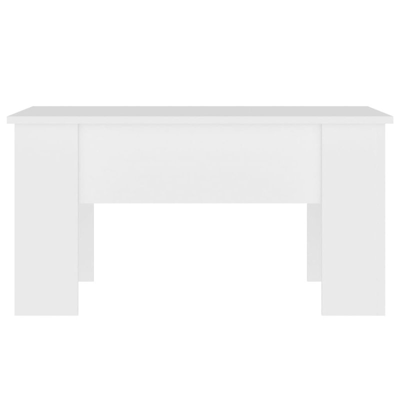 Malpaso Manufactured Wood Frame Single Coffee Table with Storage, White, 20.5" H x 39.8" W x 19.3" D