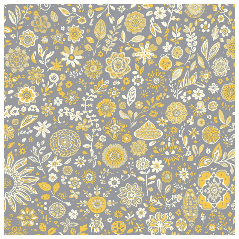 Rideaux gris à motif floral, voilages et voilages à motif floral - 1 panneau, 50 po x 92 po - 1 panneau, Blockout