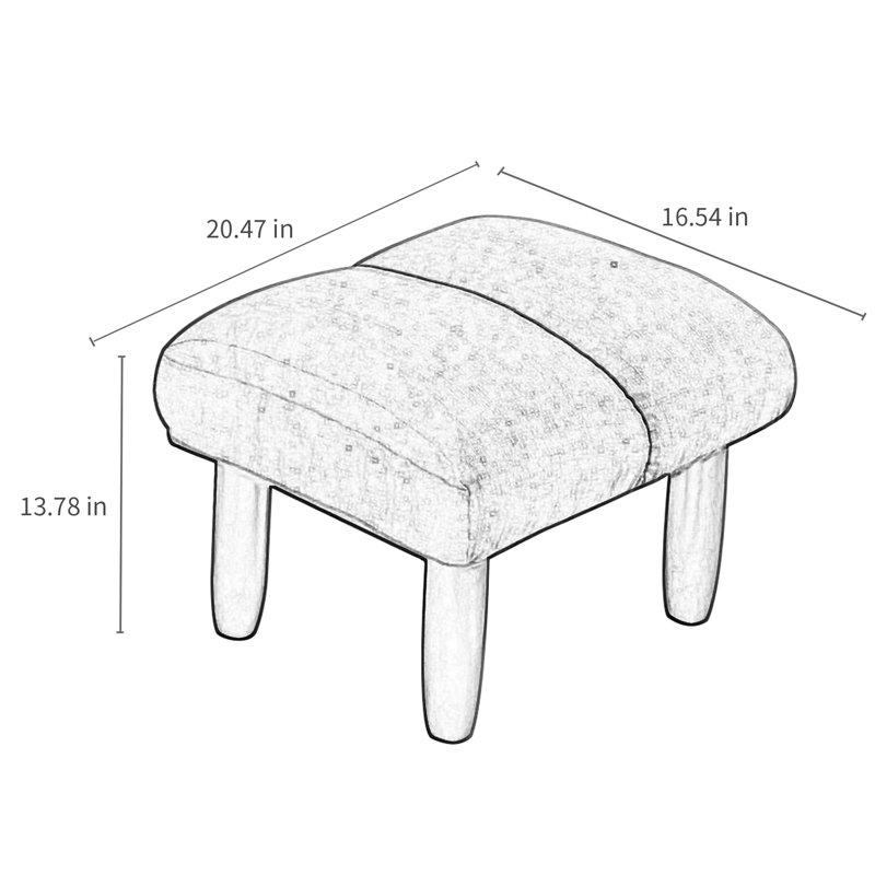 Tabouret à pédales en métal, finition grise, rembourré de lin, accessoires et chaise, combinaison, loisirs