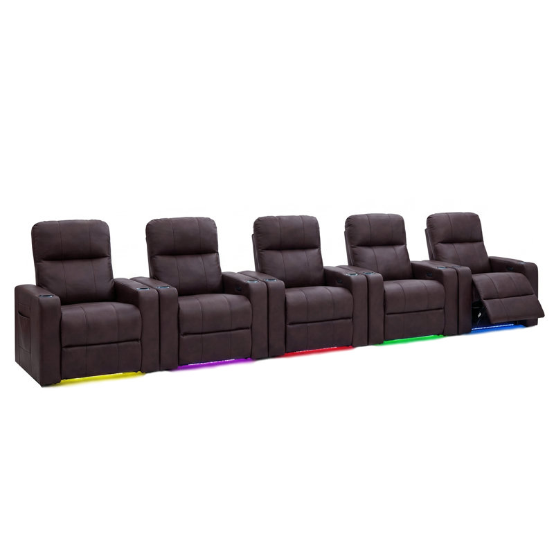 Fauteuil inclinable Randal Luxury Zero Gravity Power Home Cinéma, Brown