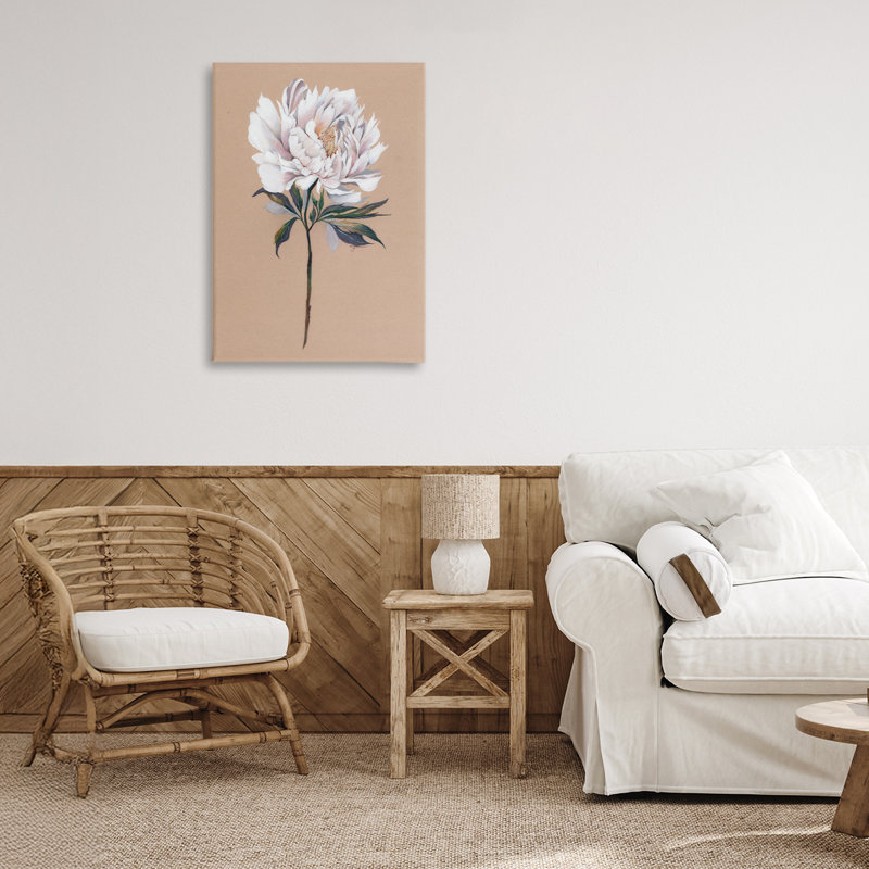 Toile de branche de fleur, design par Cady, H 24 po x l 16 po