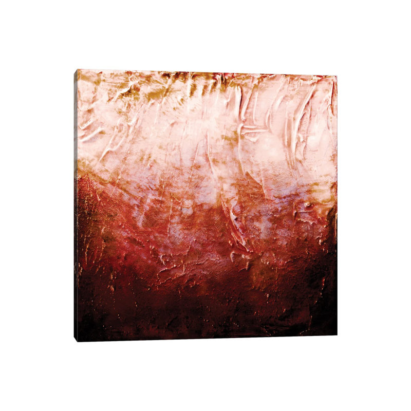 Beneath the Veil I Cayenne Orange Rust Bold by Julia Di Sano - 1 Piece Wrapped Canvas Painting