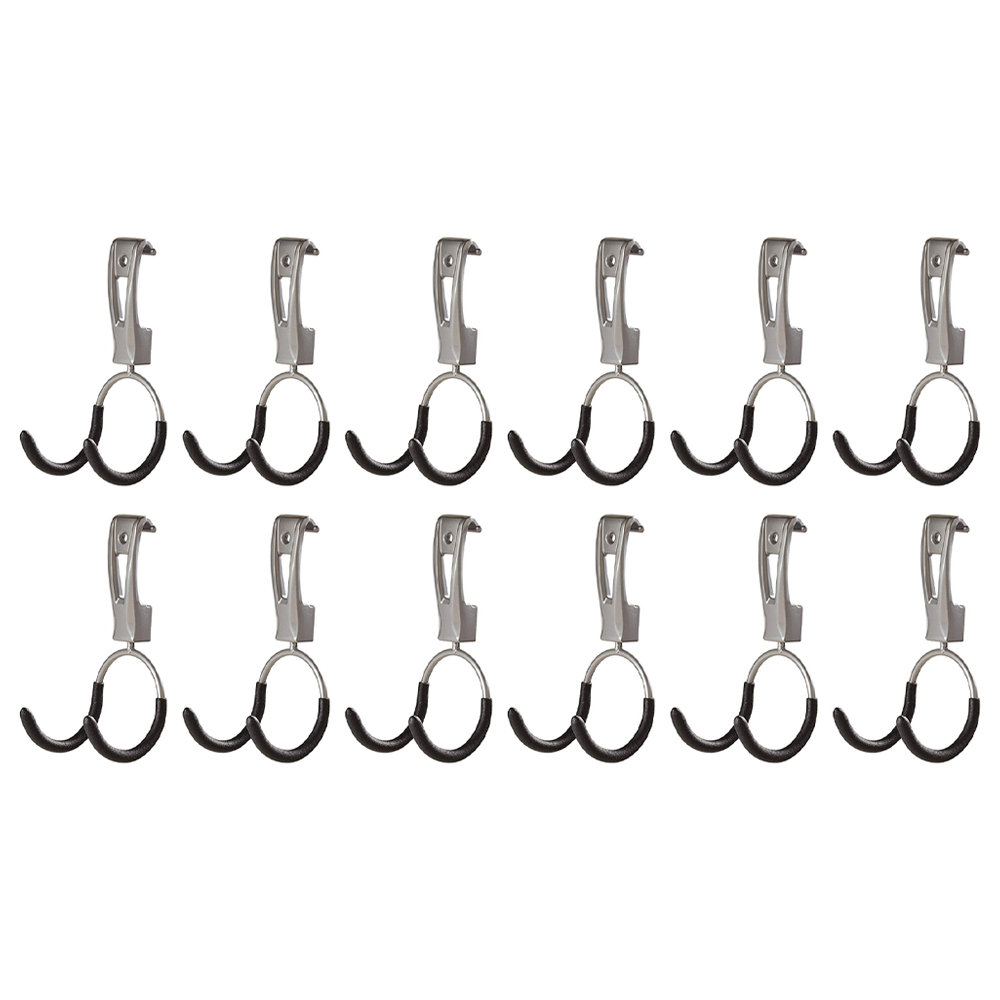 Rubbermaid Universal Metallic FastTrack Hanging Garage Hook Organizers (Set of 12) Rubbermaid