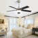 Derick 52'' 5-Blade Modern Ceiling Fan with LED Light and Remote Control