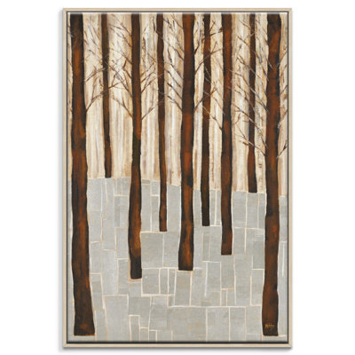 Through The Snow by Karen Hopkins - Print on Canvas