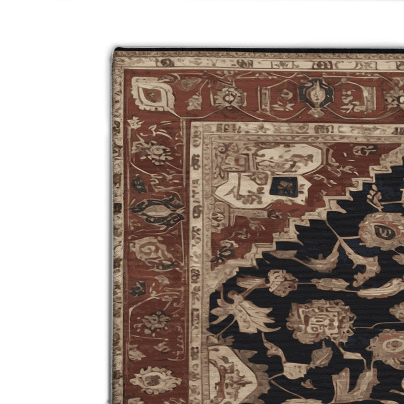 Tapis d'intérieur et d'extérieur brun Persian, Rectangulaire 2 pi x 3 pi