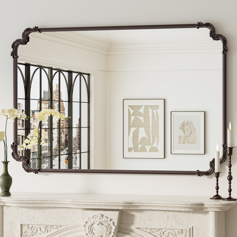 Miroir d'appoint Genan, 48 po x 32 po, Bronze Antique