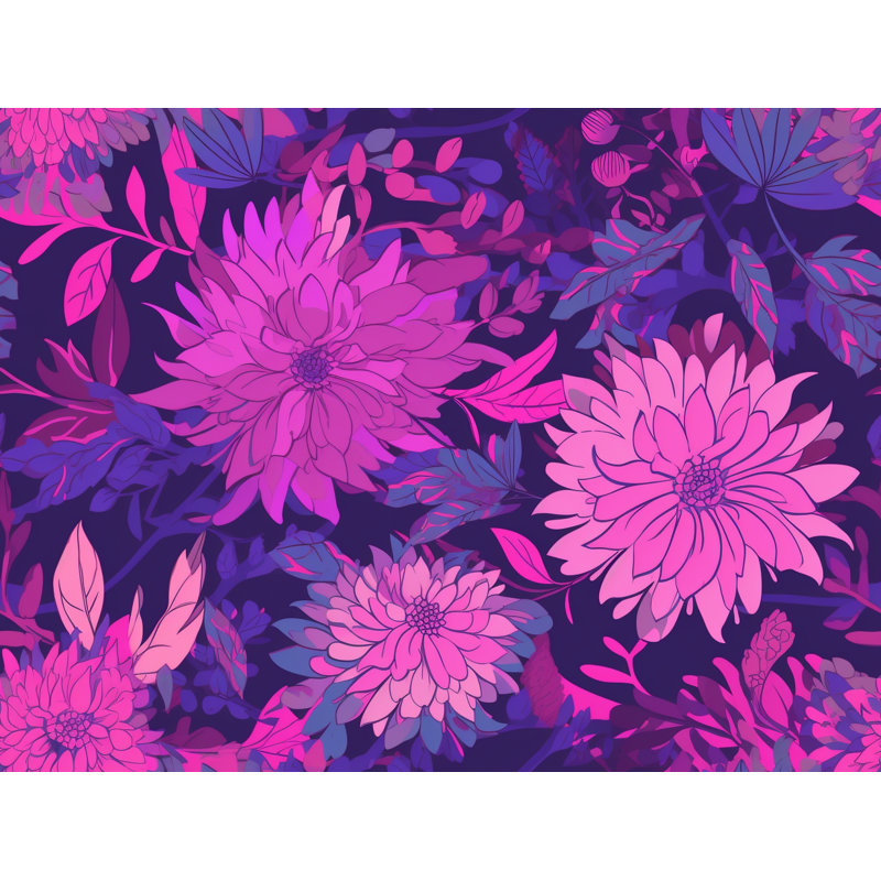 Machine Printed Comforter, King Comforter, Pink/Purple
