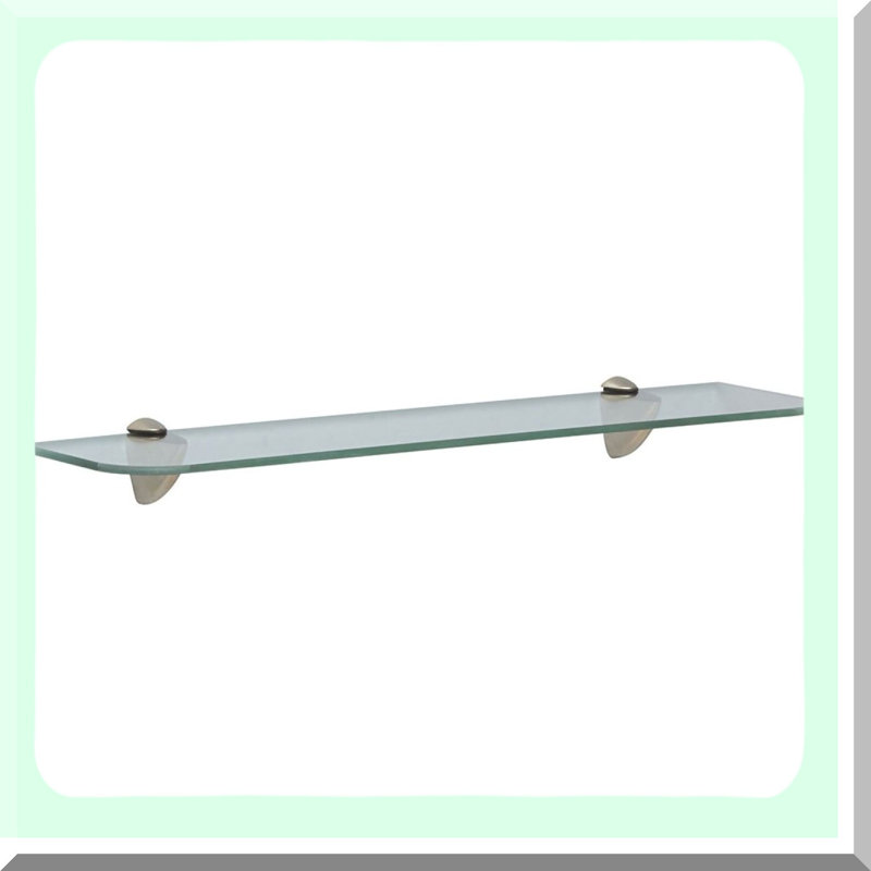 Nickel Elegance Glass Shelf Kit