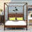 Canopy Bed Frame with Creative 4-Post Design-258627812