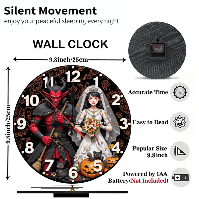 horloge d'Halloween