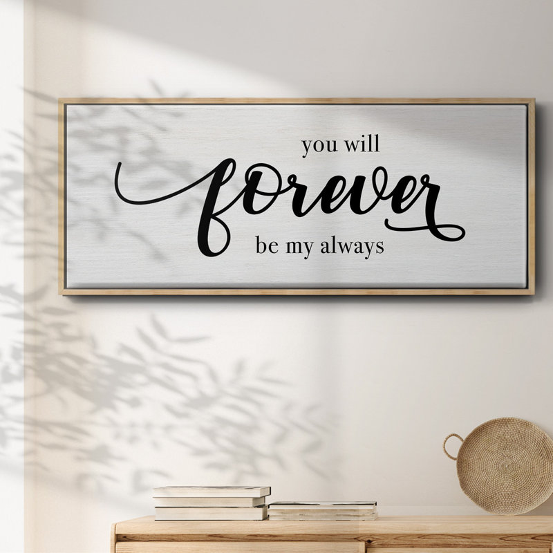 Forever Always - toile encadrée