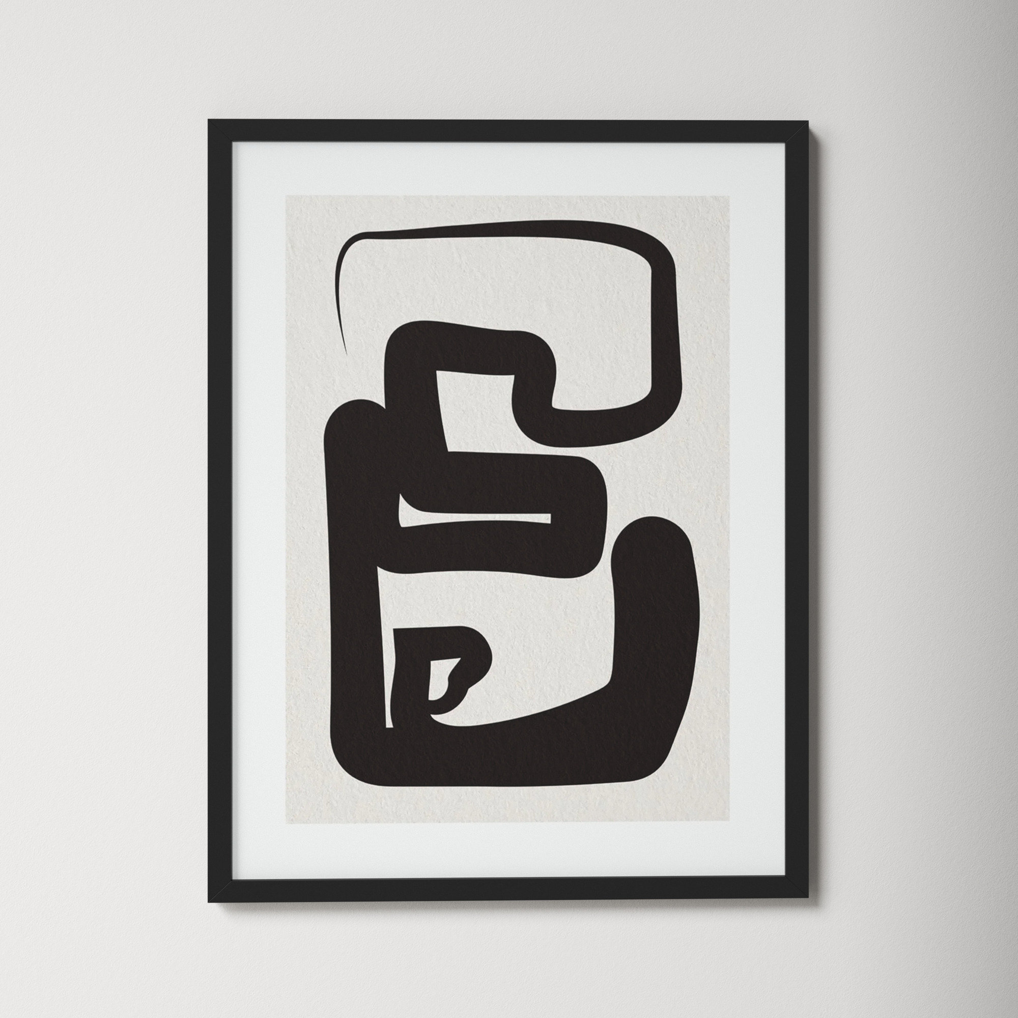 Oneliners-1 by Design Fabrikken, Black Framed Paper, 26.12" H x 20.12" W x 0.88" D
