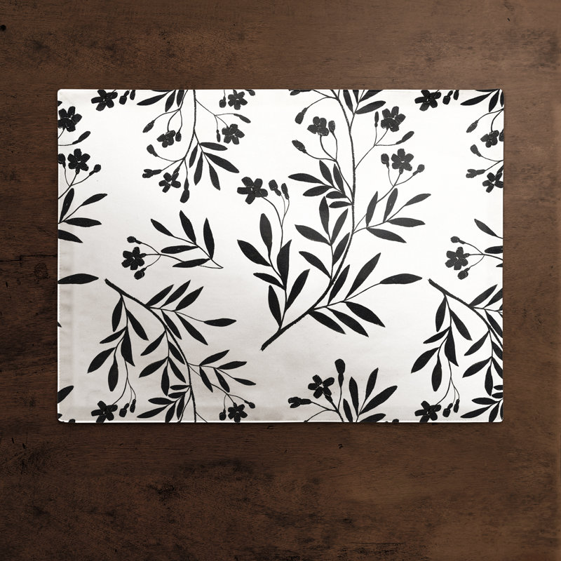 Napperon en coton monochromatique 14 po