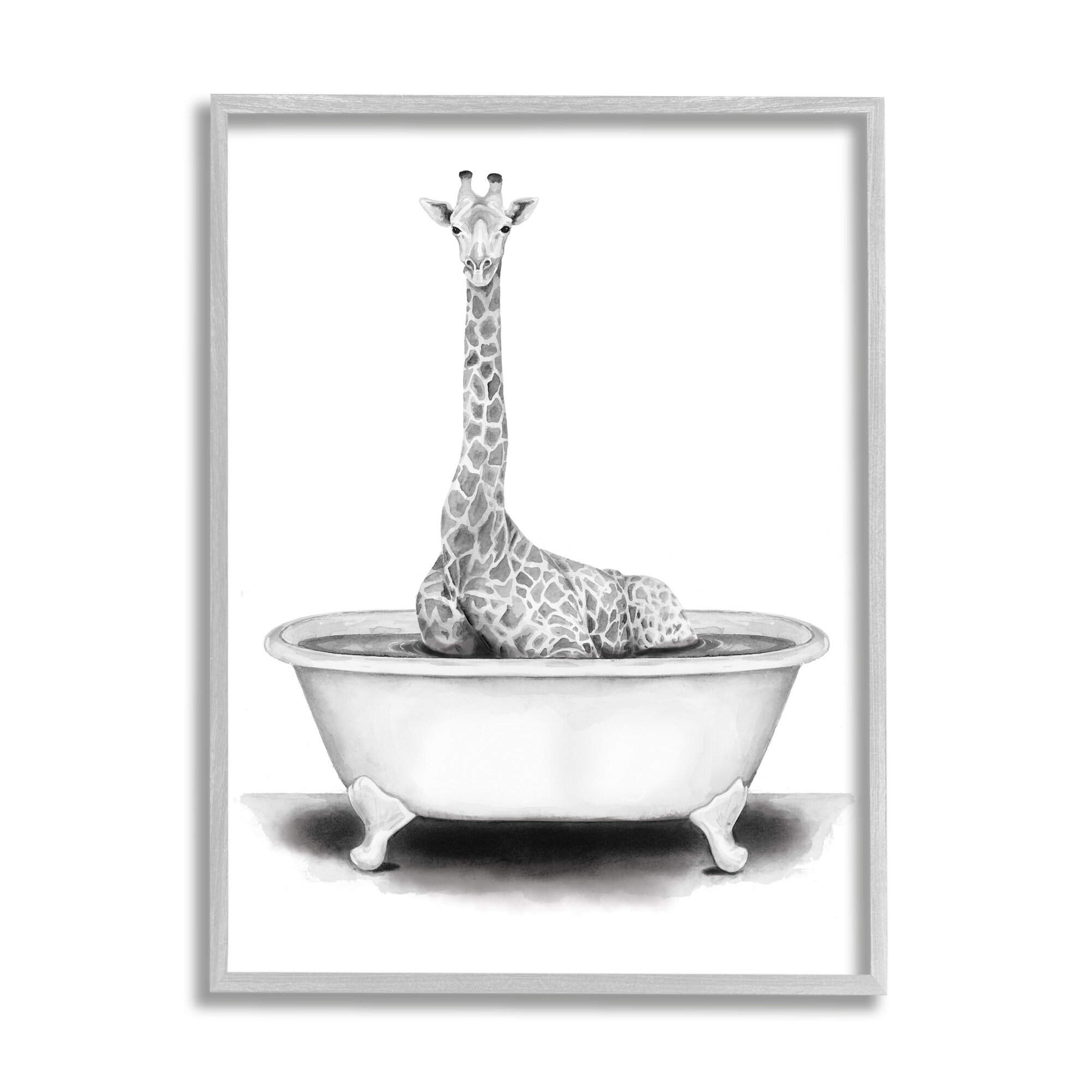 Lv Giraffe Wall Art Mirror Frame Sqauare