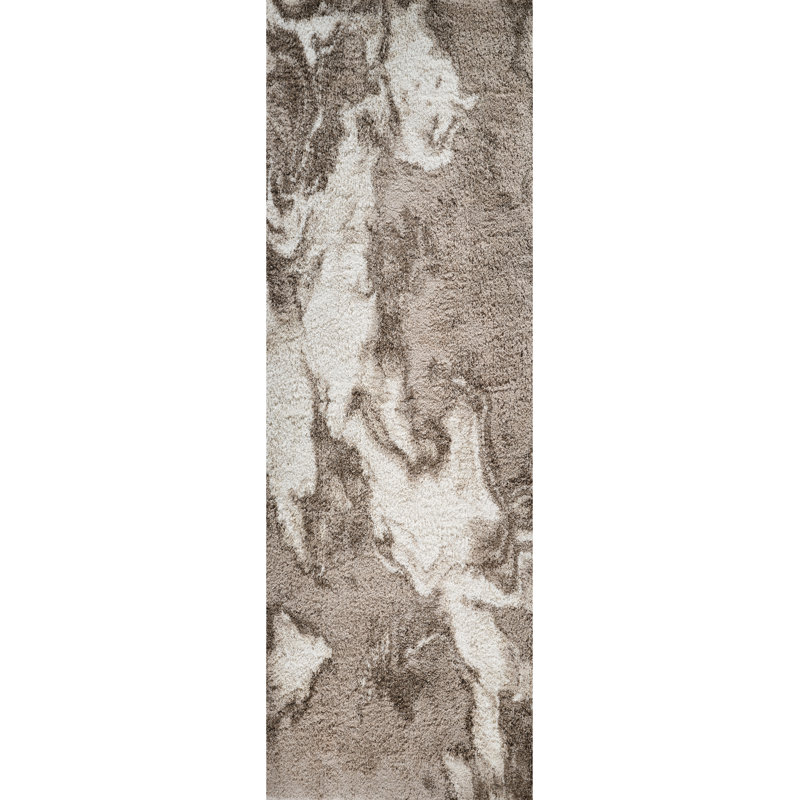 Aiya Performance Abstract Indoor Rug, Runner 3'2" x 12'2"