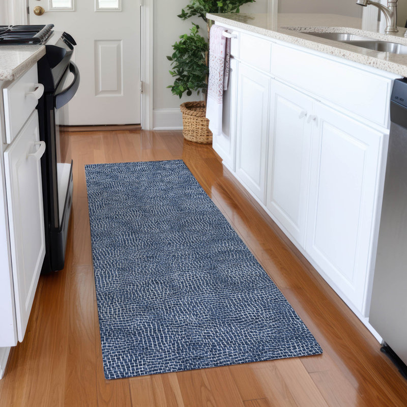 Premium Machine Washable Cossette AMF1057 Geometric Rug, Runner 2'3" x 7'6"