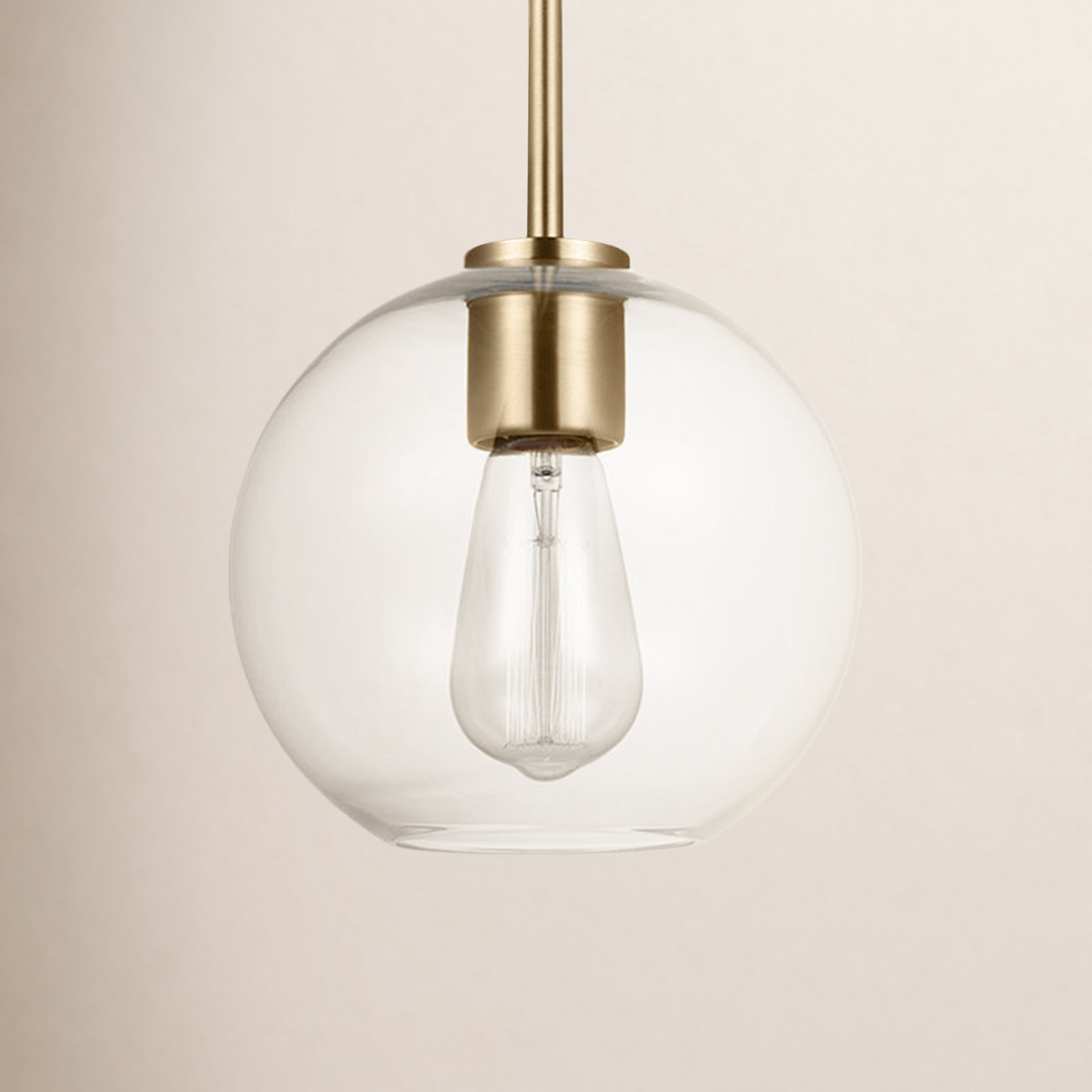 Childerley 1 - Light Single Globe Pendant, Gold