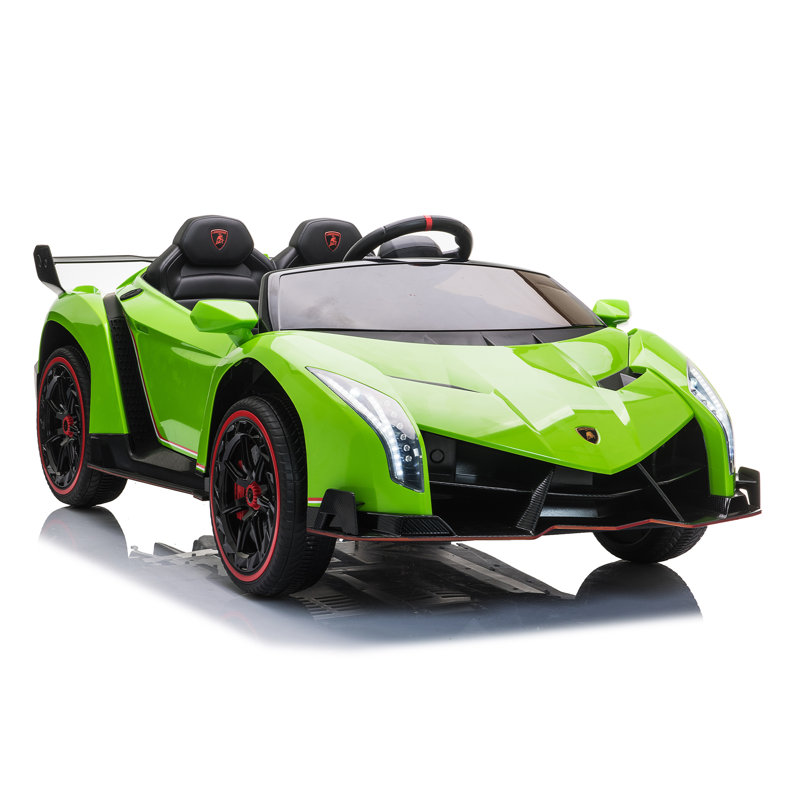 Freddo 12 Volt 2 Seater Sport Car Battery Powered Ride On with Remote Control, Green