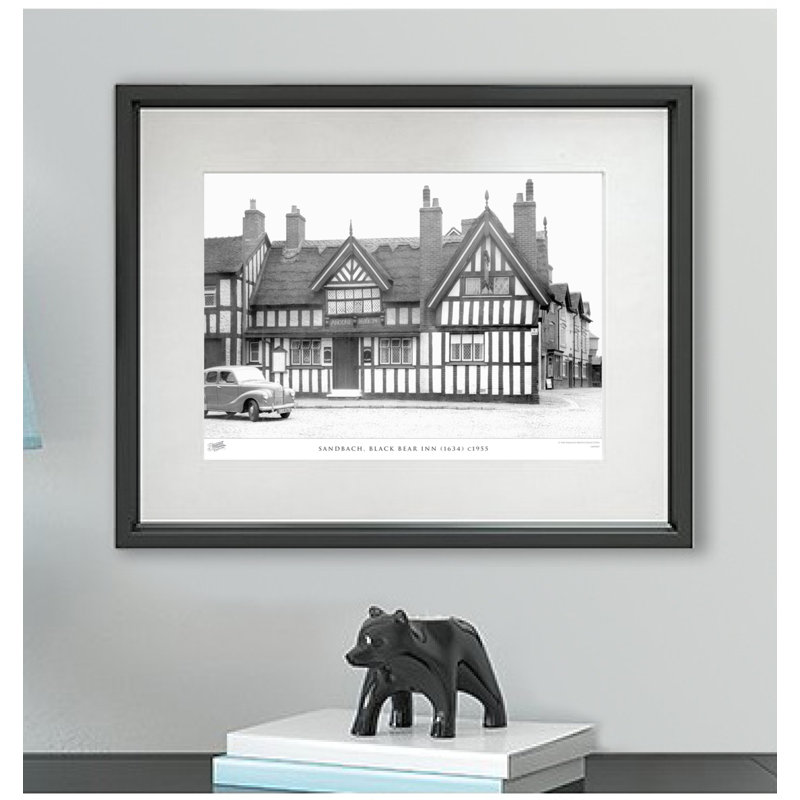 Sandbach, Black Bear Inn (1634) C1955 - Single Picture Frame Print, 45cm H x 60cm W x 2.3cm D
