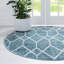 Tapis bleu / ivoire Jolette-773608293