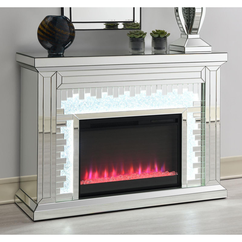 Rectangular Freestanding Fireplace Mirror
