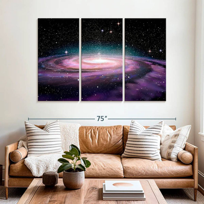 Oberle Deep Space Spiral Galaxy, 42" H x 65" W