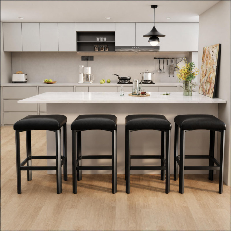 Counter Stool, 4, Black
