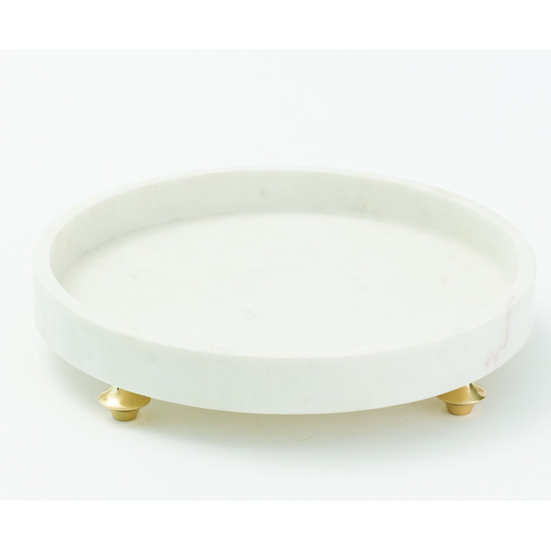 Quintessential Tray-Circle, White