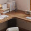 Bureau d'écriture en L en bois massif brun noisette-1619870338-1619870336