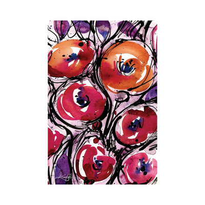 Poppy Love 1 Piece Wrapped Canvas Painting