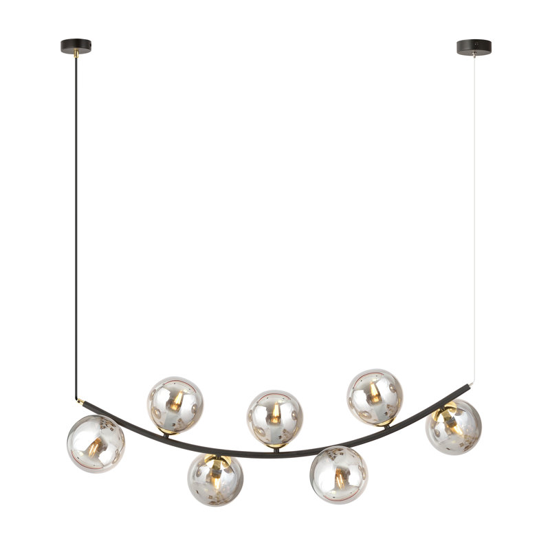 Alula 7 - Light Sputnik Chandelier, Graphite