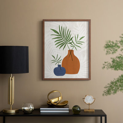 Palm Still Life II, reproduction encadrée - bois massif