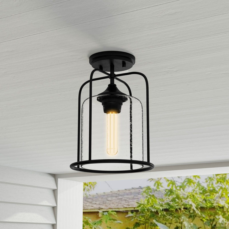 Reepham Glass Semi Flush Mount