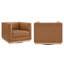 Chaise d'appoint pivotante rembourrée-922128096