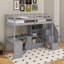 Lit mezzanine simple avec bureau et tiroirs-48034472