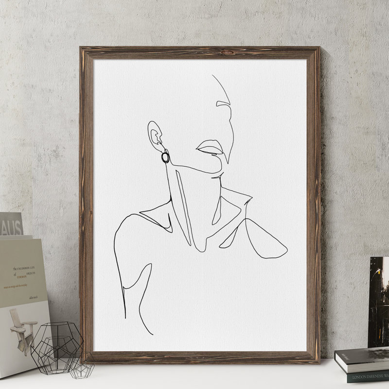 Reproduction d’art encadrée « éternel Elegance II » par Grace Popp, H 24 po x l 18 po x P 1,25 po, Pas de tapis