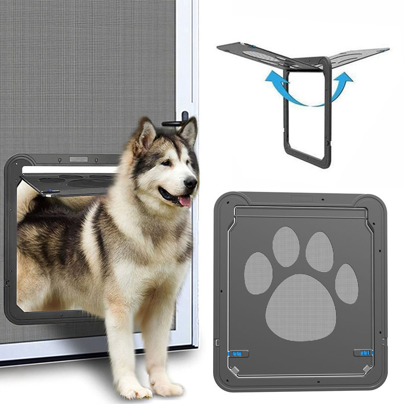 Porte coulissante pour chien et chat, H 16,5 po x l 14,5 po x P 0,6 po