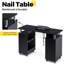  Bureau à clous professionnel Kylan avec dépoussiéreur, coussin chauffant et multi-rangements-438162910