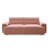 88 In. Pink Upholstered Convertible Sleeper Sofa