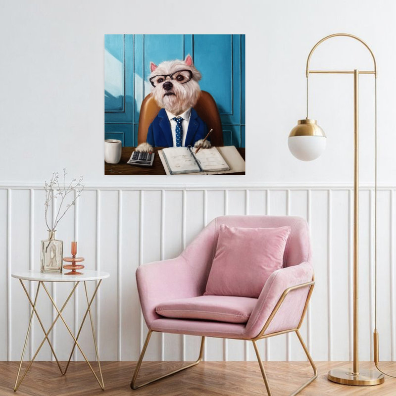 Cfo Contemporary Dog Urban Art, 32" H x 32" W