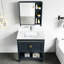Comptoir de salle de bain 31 pouces White Quartz, évier encastré de 3/4 po d'épaisseur au centre, 4 dosserets hauts, trou de robinet pré-percé, chauffage, comptoir de meuble-lavabo idéal, comptoir simple, invité