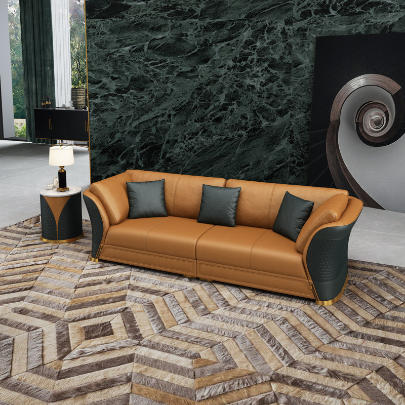 Sofa, Dark Charcoal   Leather Match