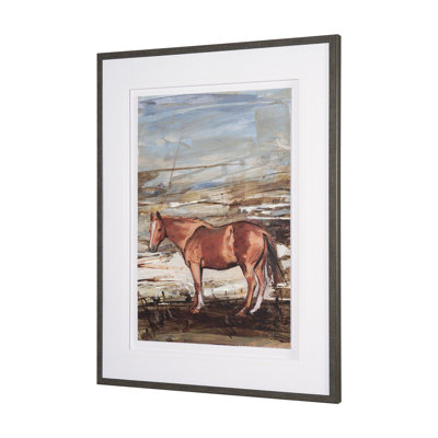 Davante Echoes II By Studio Hand Embelished Textured Framed Artwork Matted Under Glass