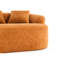 SOFA: canapé orange à deux places, tissu en chenille grain de bois, canapé à compression double éponge, canapé à compression double avec 3 coussins pour la maison / la maison / le mobilier / l’appartement / le bureau