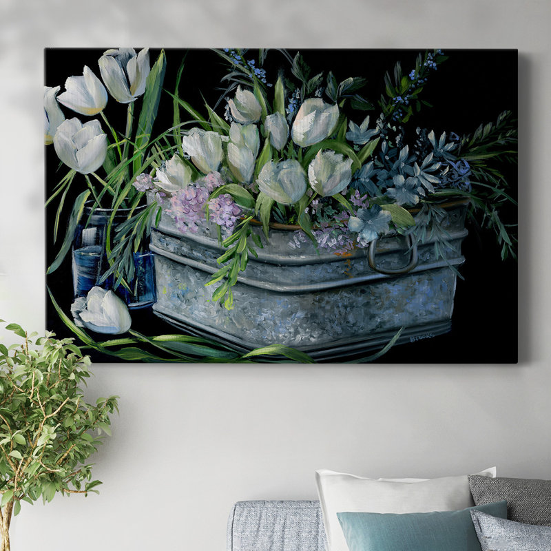 Wild Tulips-Toile tendue avec châssis, H 12 po x l 18 po