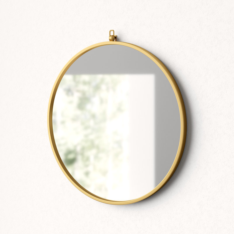 Miroir Cassie, Laiton, 18 po x 18 po