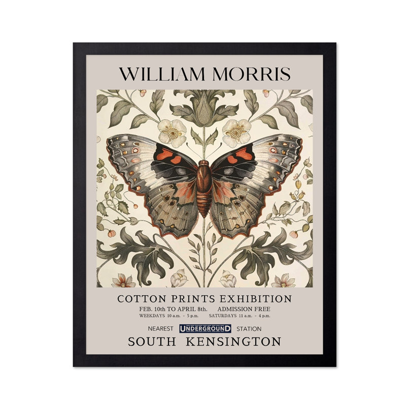 William Morris - Papillon No8, Unframed, Poster, 11"H x 14"W