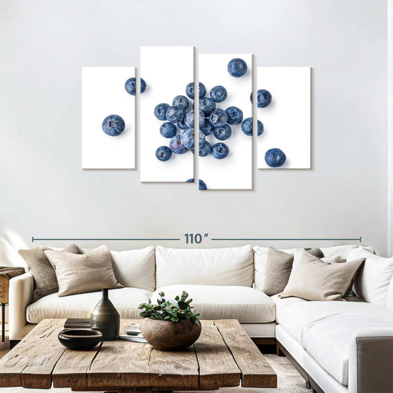 Bleuets délicieux Yarlin, H 48 po x l 75 po